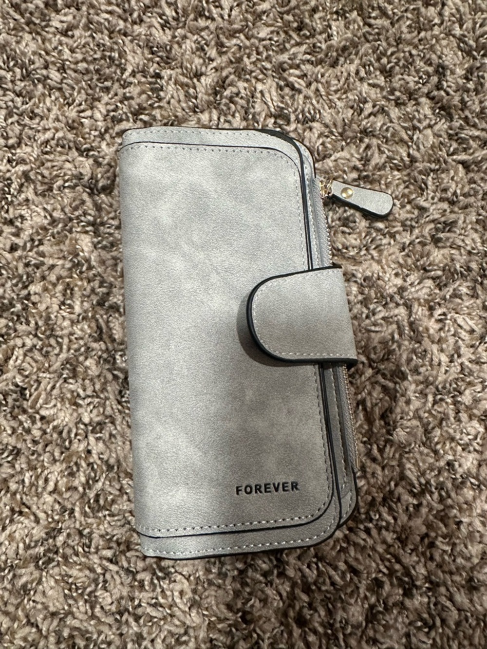 Forever Silver Zip-Around Wallet